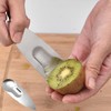 2 Pack Kiwi Spoon Knife, 2-in-1 Stainless Steel Fruit Cutter
