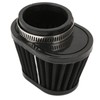 51mm/2in Motorcycle Air Filter ClampOn Dustproof Rubber Black Replacement for