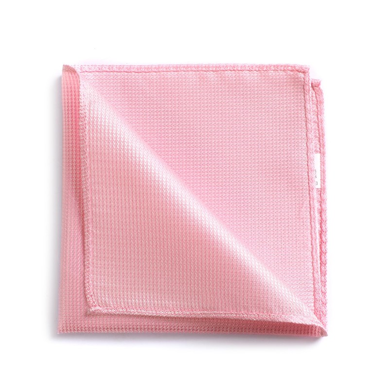 fortunatever Mens Solid Pocket Square (Pink)