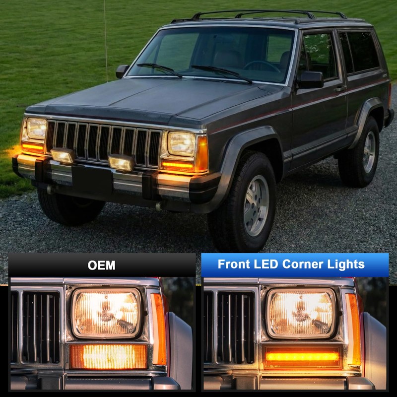 Turn Signal Lights for 1984-1996 Cherokee XJ 1986-1992 Comanche MJ