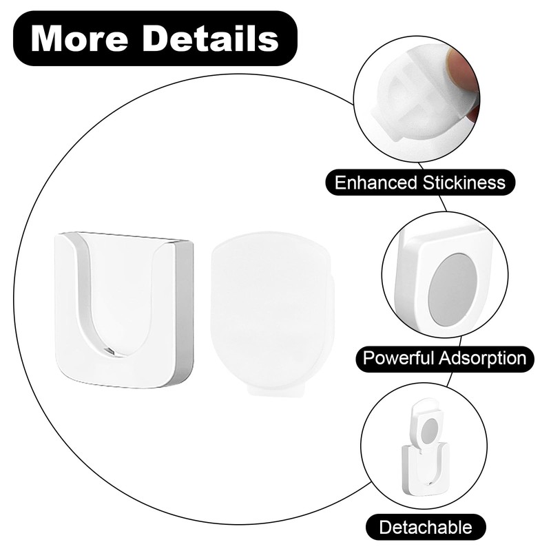 5Pcs Remote Control Holder Wall Mounted, Magnetic Wall Mounted Remote