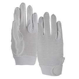 Shires Newbury Childs Kids Cotton Gloves - White: Large
