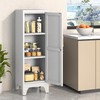 46" H Metal Locker Cabinet, Small Locker with Door and