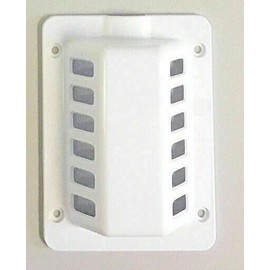 SMETA Gas Refrigerator Flue Cover - Replacement Part 9 x 12.2 x 3 cm - Without Tee - For Motorhome Gas Refrigerators and Camping Gas Refrigerators