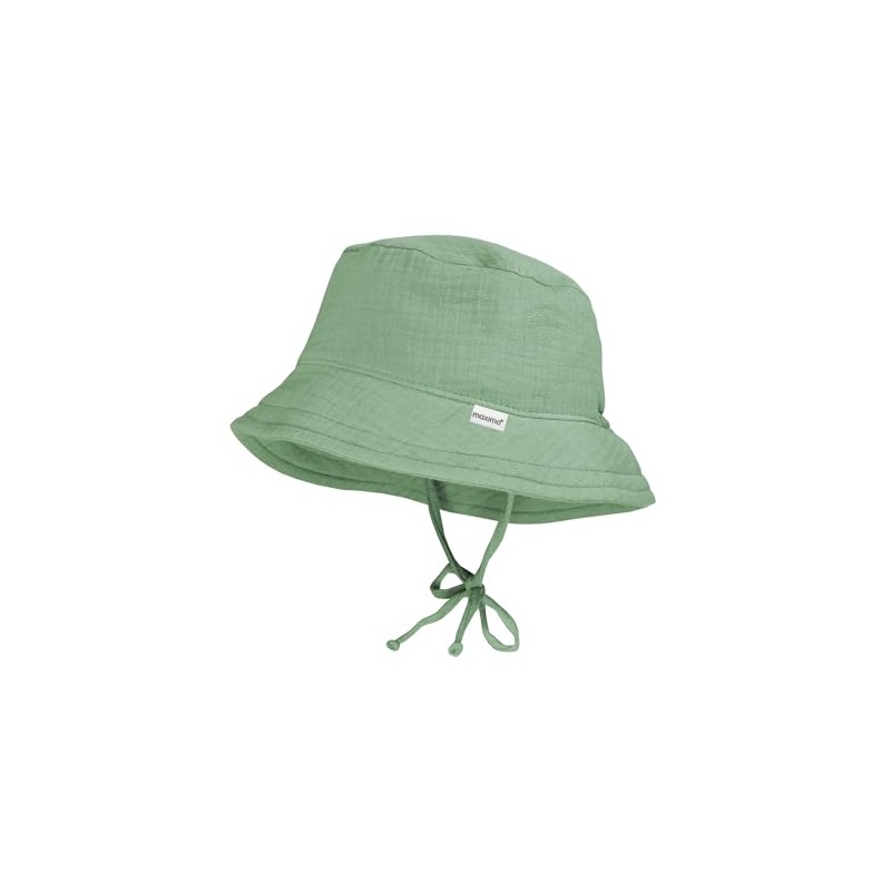 maximo GOTS MINI-Hut, Bindeband Musselinstoff, Futter