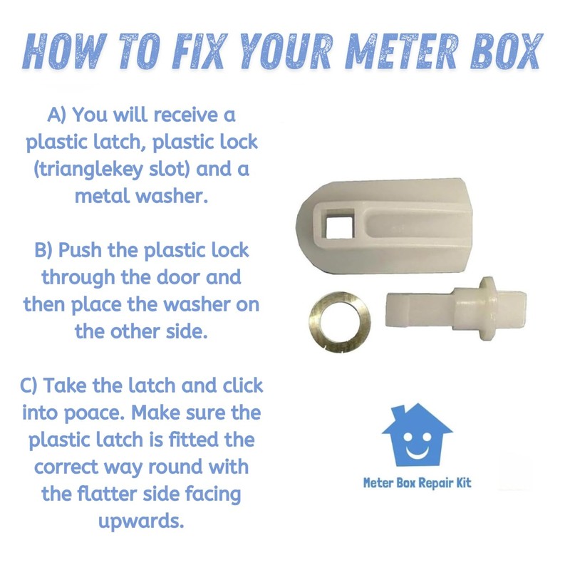 Meter Box Latch Kit by Meter Box Repair Kit –