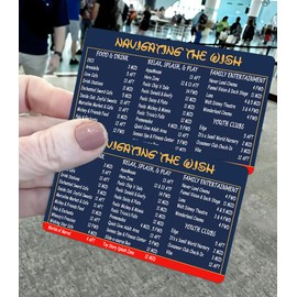 DCL Cruise Deck Wayfinding Cards for Ship Magic, Wonder, Dream, Fantasy, Wish, Treasure, 8 Packs, DCL Cruise Fish Extender Gifts (Wish)