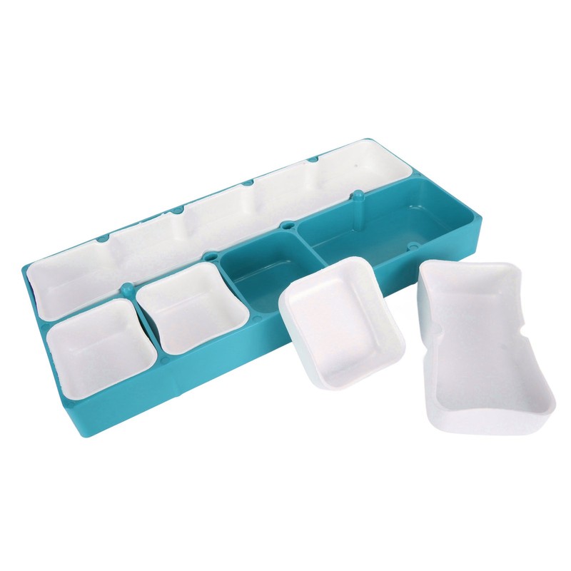 Watch Parts Storage Box Stackable 5 Compartments Acrylic Rubber Watch
