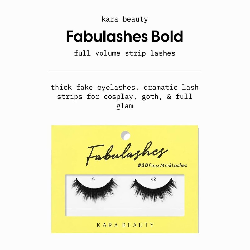 KARA BEAUTY Fabulashes Bold 3D Faux Mink Strip Lashes –