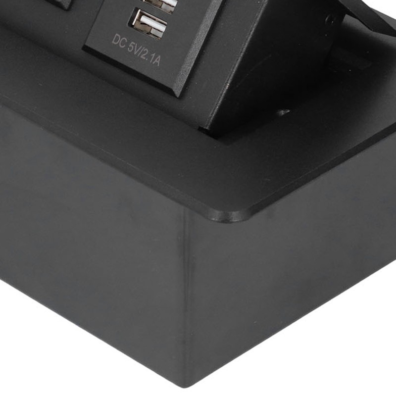 Power Socket Slow Opening Waterproof Modern Recessed Power Strip Desk