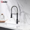 GIMILI Kitchen Faucet with Pull Down Sprayer Commercial Single Handle