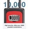 Puroma Lock Box, Large Key Lock Box Resettable Combination Code