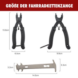 TONAUP Chain Pliers Bicycle Chain Tool Chain Riveter and Chain Gauge 2-in-1 Chain Pliers for Opening and Closing SmartLink Chain Lock Pliers with Chain Gauge