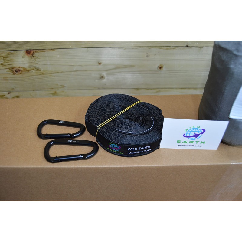 Wild Earth Lightweight Single Hammock in Dark grey Nylon