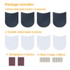 Unikstep 2 Pairs Shoe Heel Pads, Shoe Repair Rubber Heels,