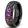 Metal Masters Crushed Opal & Abalone Tungsten Carbide Ring Dome
