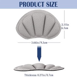 8 Pairs Heel Grips Liner for Men Women,Soft Heel Grips Shoes Cushion Pads, Heel Protectors Cushion Liners for Blisters Loose,for Loose Shoes Stop Heel Slip and Bliste.