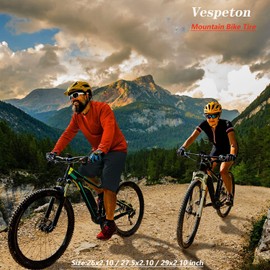 27.5x2.10 inch Bike Tires Pair Mountain Bike Tires 60 TPI Foldable Kevlar High Grade Made Bicycle Tires (27.5x2.10) Pack of 2