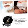NOLITOY Men's Shaving Set Shaving Bowl Brush Soap Cup Plastic