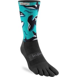 Injinji TRAIL MIDWEIGHT CREW ARTIST DESIGNED ORCAS S, multicoloured, S
