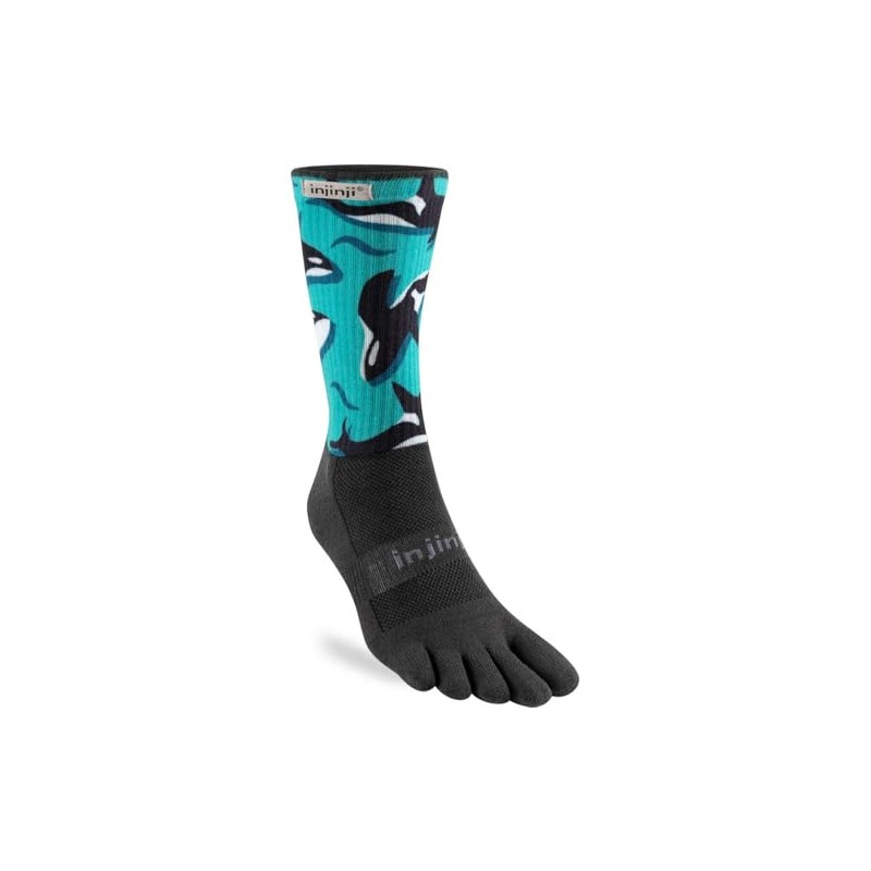 Injinji TRAIL MIDWEIGHT CREW ARTIST DESIGNED ORCAS S, multicoloured, S