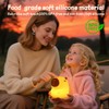 Rytinazzz Capybara Night Light for Kids, Squishy Lamp, 1200mAh Long-Lasting