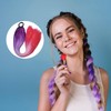 Coloured Hair Extensions 26" - Heat-Resistant Synthetic Rainbow Ponytail for