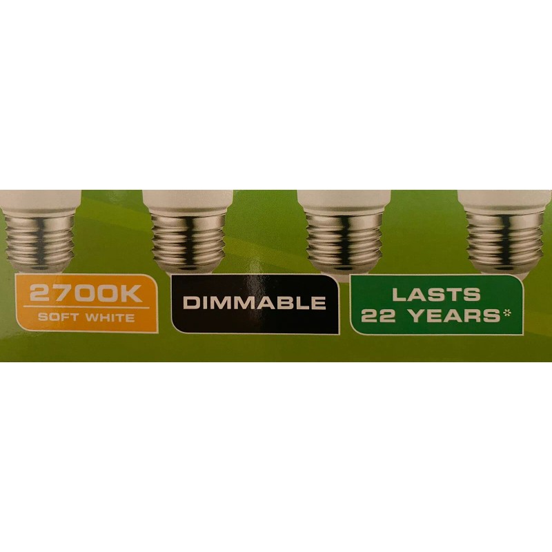 MaxLite 4-Pack Maxlite Dimmable LED 8W Soft White Light Bulb