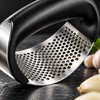 Stainless Steel Garlic Press for Food Prep – Manual Rocker