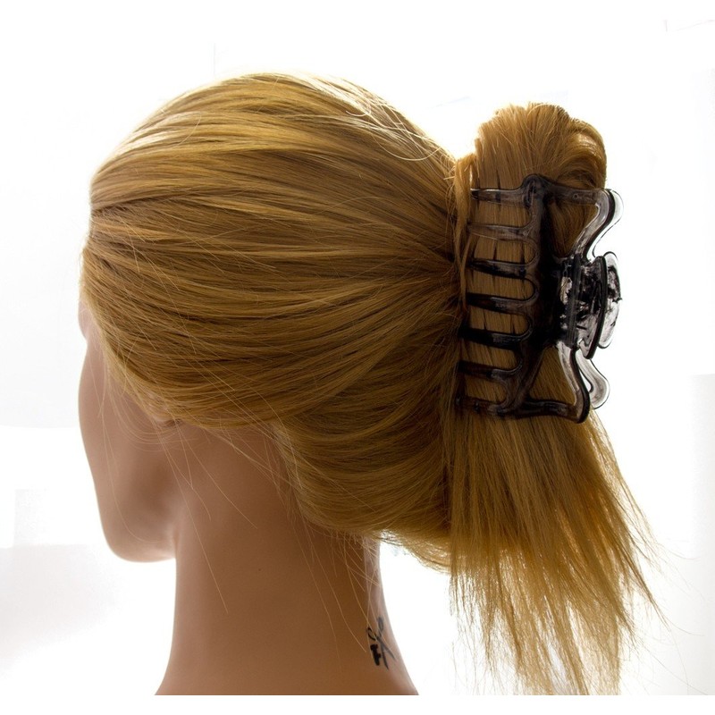 1Stk Haarkralle groß 9cm in lila - Made in Germany