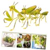 Gatuida 3 Pcs Mantis Shape Iron Garden Ornament Vivid Hanging