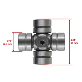 Caltric Front Drive Shaft Yoke & U-Joint Kit For Polaris Xpedition 325 425 2000 - 2002