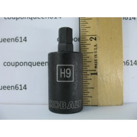 KOBALT 52061-0622, 1/2" Drive Impact Grade Hex Bit Socket H9mm - Brand New
