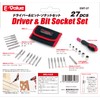 E-Value EMT-27 27pcs Driver & Bit Socket Set for Furniture