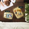 PEMAR L-Sized Set of 2 Large Bamboo Wicker Serving Trays