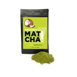 Whistling Kettle Organic Matcha Green Tea Powder - Refreshing & Energizing Tea with Natural Flavors - Coconut Tea, 3.5 oz Bag (100 grams)