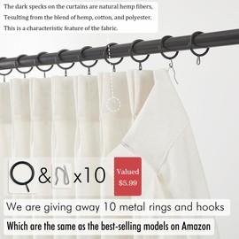 Natural Linen Kitchen Curtains 28 inch Length Pinch Pleat Cafe Curtains