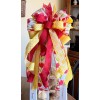 Handmade 10 " Handmade Spring/Summer Wired Bow for Wreath Lantern