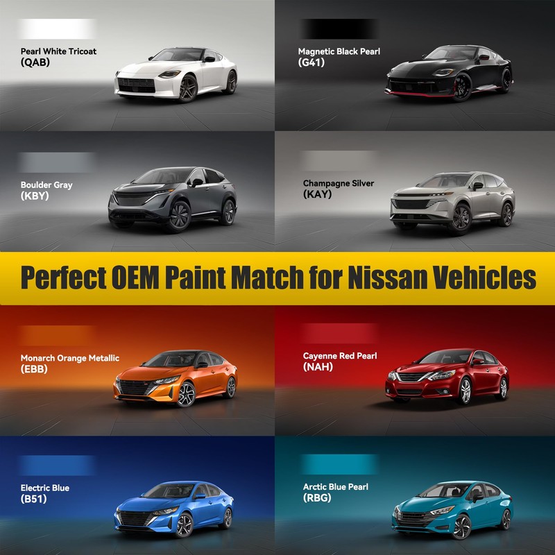 Scarlet Ember(NBL) Touch Up Paint Compatible with Nissan, Exact Match