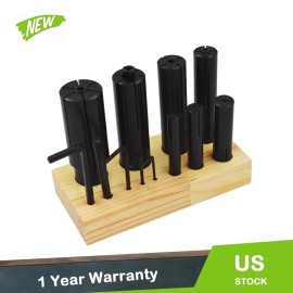 ALL-CARB 8 PCS High Precision Expanding Arbors Set Mandrels 1/4" To 1-1/4" Lathe Milling
