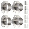 Creatyi 38mm/1-1/2 Inch Heavy Duty Stainless Steel Closet Rod Brackets