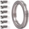 7Pcs 9.8 Feet Long Worm Gear Hose Clamp with Fasteners,