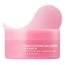Collagen Eye Patch with PDRN & Caffeine, Gel Eye Patches for Dark Circles, Puffy Eyes and Fine Lines, Firming Burst Hydrating Eye Mask 30 Pairs