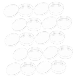 Tofficu 10pcs Cell Culture Plate Agar Plates Mycology Petri Dishes Polycarbonate