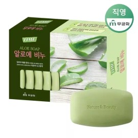 Mugunghwa 무궁화 타임 알로에비누 (16개입) Mugunghwa Time Aloe Vera Soap (16 pieces)