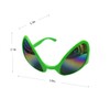 VIGUEUR Novelty Alien Glasses for Alien Costume Accessories, Green