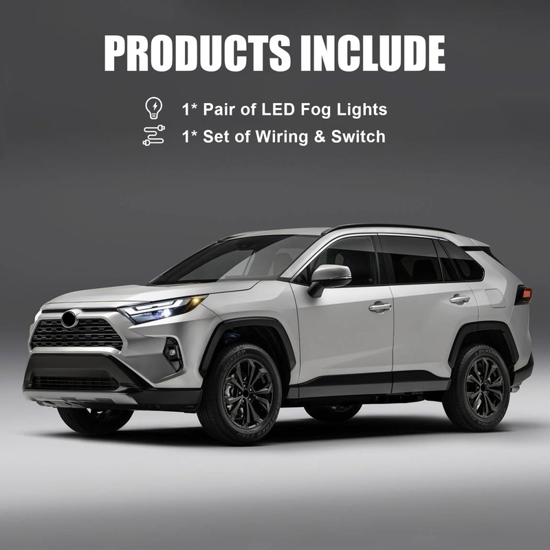 Fancemot LED Front Bumper Fog Lights Compatible with 2019-2025 5th