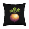 Rutabaga 16 Bit Pixel Art Throw Pillow