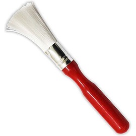 BRISTLE INDUSTRIAL BRUSHES 9.75" x 0.75" Crimped Brass Brush with Wooden Handle | 4x20 Rows | Heavy-Duty Cleaning & Restoration