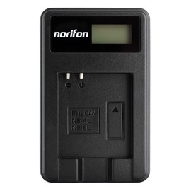 Norifon NB-4L LCD USB Charger for Canon PowerShot SD750 SD780 is SD1000 SD1100 is SD1400 is A2200 A3100 is, IXY Digital 60, IXUS 220 HS, Digital IXUS 70 Camera and More